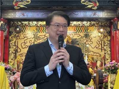 民進黨秘書長林右昌3日再度赴花蓮。