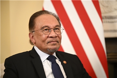 馬來西亞首相安華(Anwar Ibrahim)。(檔案照)
