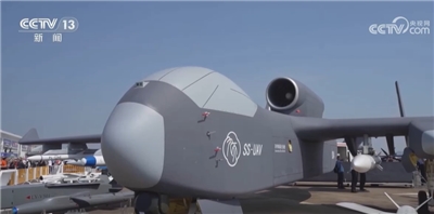 中國新型「九天」大型無人機空中航母預計6月底完成首飛 。(圖取自央視YT)