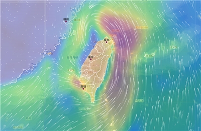 台灣本島7日已經脫離颱風丹娜絲暴風圈，中央氣象署正式解除丹娜絲的陸上颱風警報，海上颱風警報估計在傍晚也會解除。(翻攝氣象署官網)