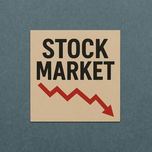 股市下跌。示意圖。(AI生成圖)