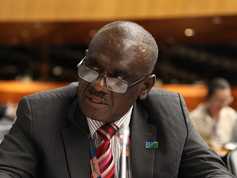 索羅門群島總理馬內列(Jeremiah Manele)。(圖：維基百科)