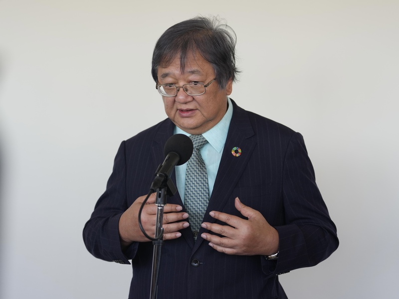 衛福部長邱泰源（圖）14日在立法院受訪。
