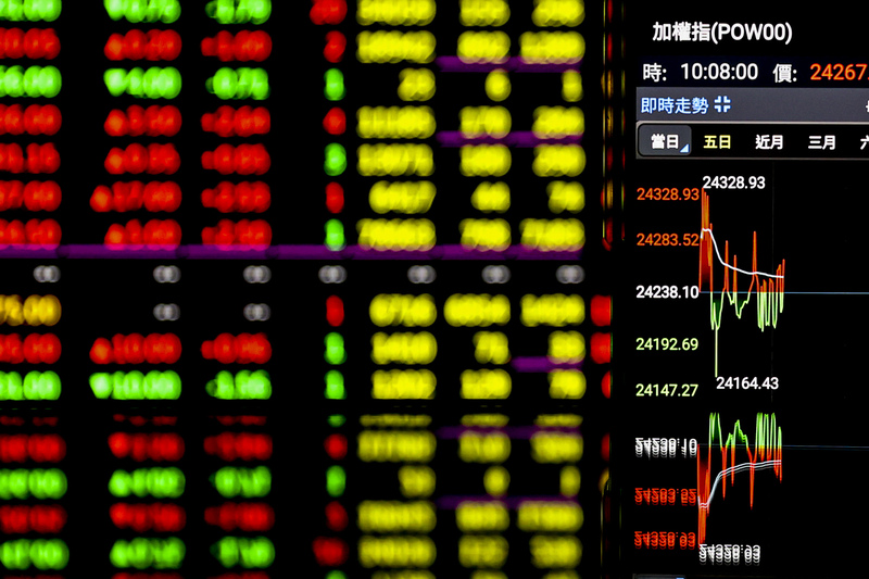 台股18日早盤漲近百點，衝上24431點，創下新高。(資料照片)


