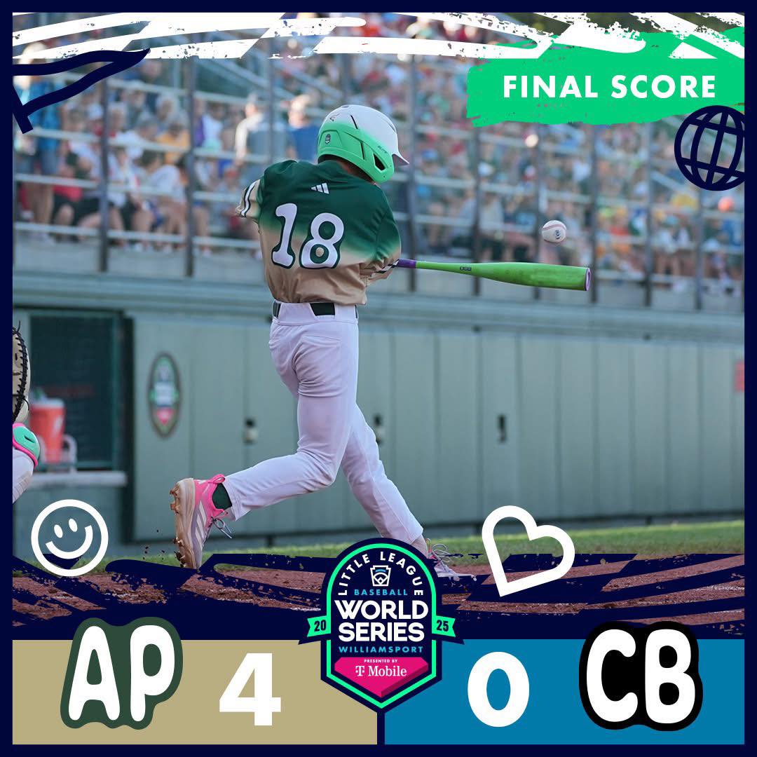 代表亞太區出戰威廉波特世界少棒錦標賽的台灣小將，18日以4比0擊敗代表加勒比海區的阿魯巴隊。(台北東園國小臉書)