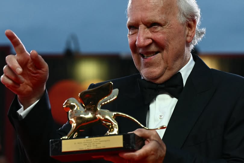 德國名導荷索(Werner Herzog)27日在威尼斯影展獲頒終身成就獎。