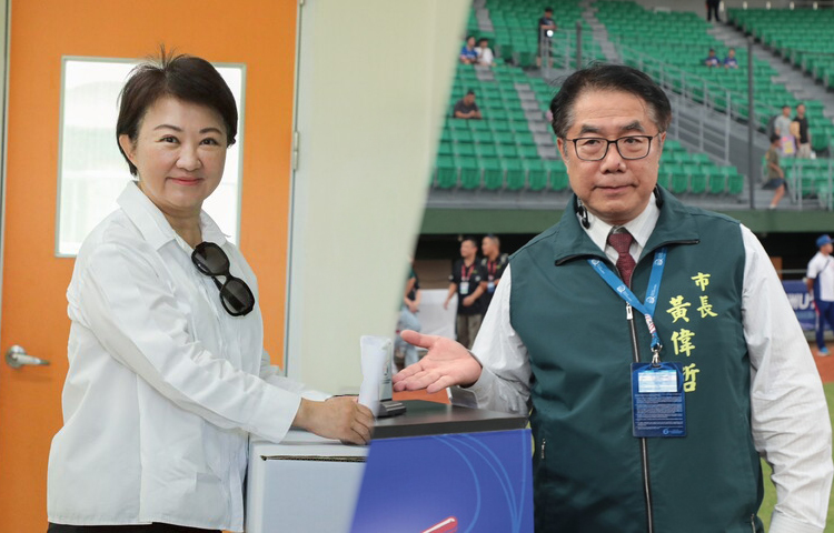 (左起)台中市長盧秀燕(台中市政府資料照)、台南市長黃偉哲(台南市政府資料照)。