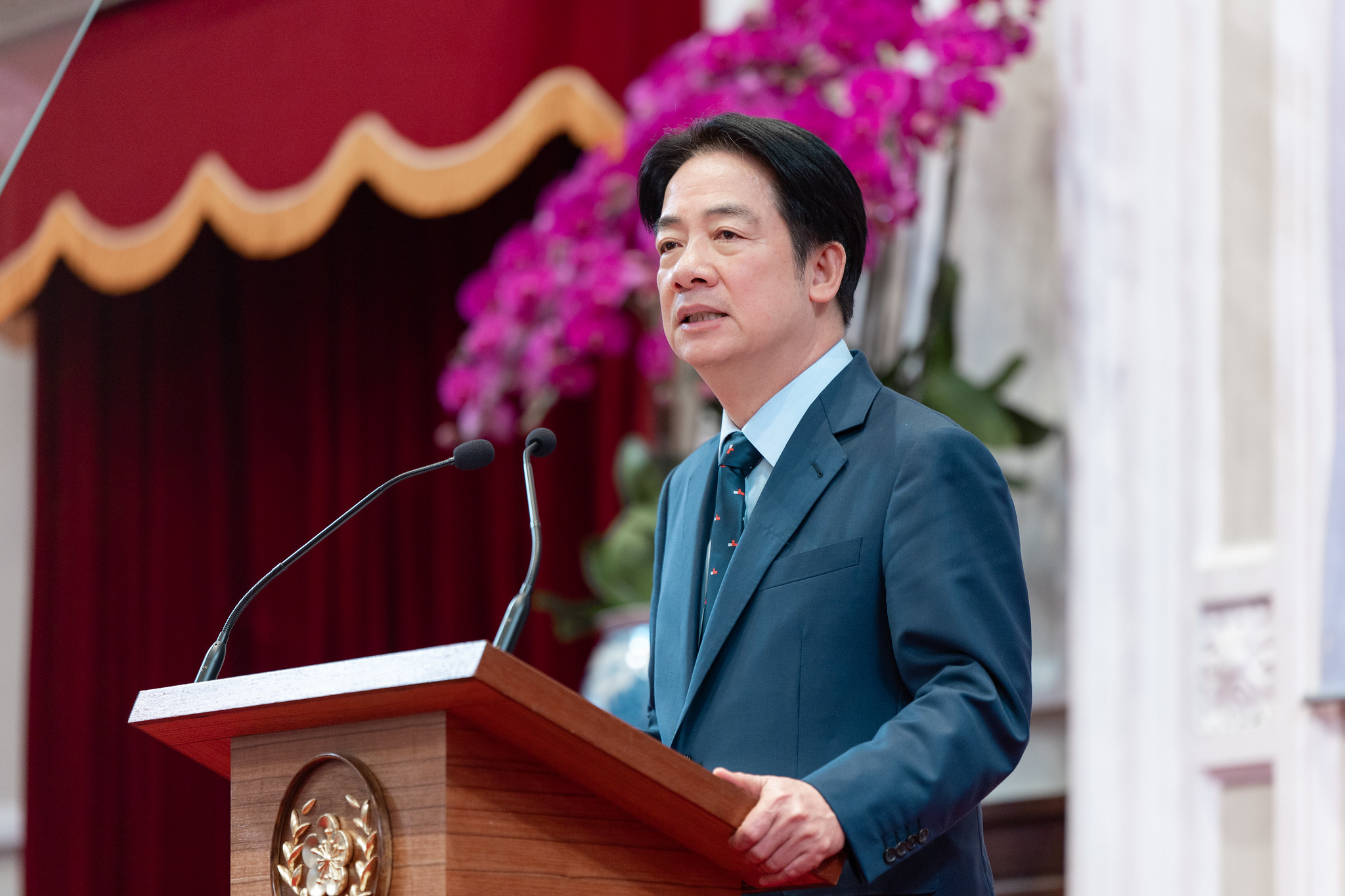 賴清德總統28日表示，當前的局勢充滿挑戰，府、院、黨、黨團都應該做必要的改組或改選，他相信會更符合社會期待。(總統府資料照)