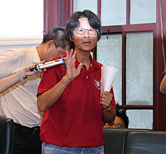 女足隊抽血案備受矚目，台灣師範大學7月25日決議將教練周台英（圖）解聘。教育部1日證實，已收到台師大函報，將儘速審議。資料照。 (圖：中央社)