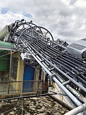 因應颱風丹娜絲造成部分地區行動通信訊號未恢復災前水準，國家通訊傳播委員會(NCC)5日宣布，8月7日下午3時起將於台南七股區、嘉義布袋鎮以及部分周邊地區，啟動「災害漫遊」先導機制，預計最晚於10月31日終止。（嘉義縣政府提供）