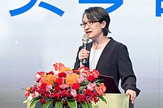副總統蕭美琴23日晚間出席台北市水電衛生設備同業公會第19屆至第20屆理事長交接典禮。（總統府提供）
