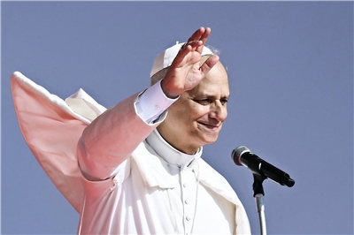 黎巴嫩天主教人員20日宣布，教宗良十四世(Pope Leo XIV)計畫訪問該國，這可能是這位新教宗5月上任以來首次海外出訪。 (AFP)