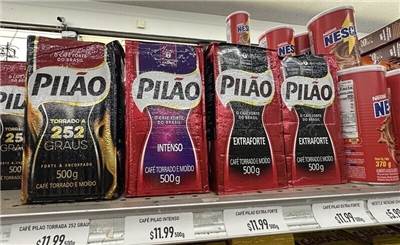 巴西研磨咖啡Pilao深受美國消費者喜愛。 (檔案照)