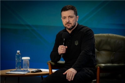 烏克蘭總統澤倫斯基(Volodymyr Zelensky)。 (圖:烏克蘭總統府)