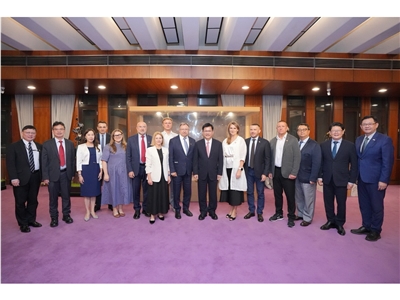 烏克蘭國會跨黨派議員訪台，外交部表示，這是1993年以來烏克蘭國會首次跨黨派議員組團訪台，極具意義 (外交部提供)