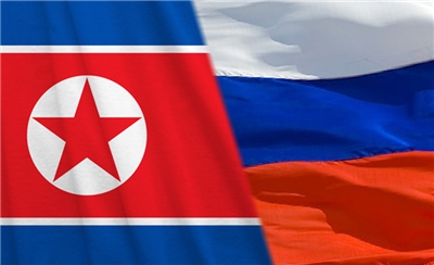 據BBC報導，數以千計北韓勞工正被派往俄羅斯，填補俄烏戰爭導致的勞動力短缺，像奴隸般被壓榨勞動，受訪勞工描述自己每天工作18小時，全年僅休兩天。圖為北韓、俄羅斯國旗。 (圖：Pixabay)
