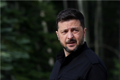 烏克蘭總統澤倫斯基(Volodymyr Zelenskiy)。(檔案照)