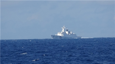 中國解放軍南部戰區發言人4日表示，中國軍方於8月3日至4日兩天在南海進行巡邏。值此之際，菲律賓與印度的海軍也在今天首度於南海展開聯合巡邏。資料照。 (圖：中央社)