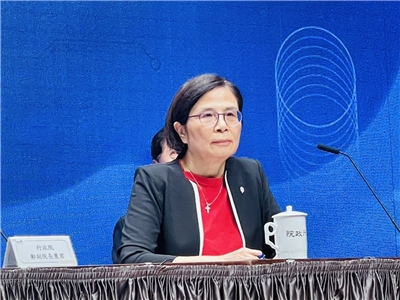 行政院11日下午召開台美關稅談判說明記者會，總談判代表楊珍妮強調，各國對美談判條件差異大，我方鎖定232條款優惠與關稅合理化。(鄭佑漢 攝)