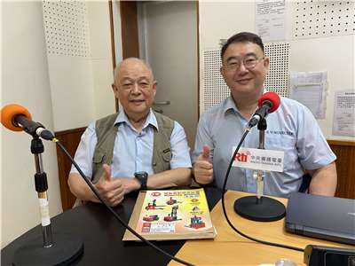 (左)恆智重機翟毓溶董事長 、(右)翟清楠副總經理 