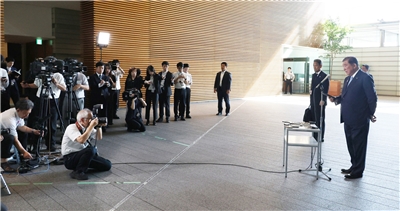 日本首相石破茂在首相官邸向媒體表示，氣象廳已經向鹿兒島縣霧島市及九州地區，發布暴雨緊急警報。