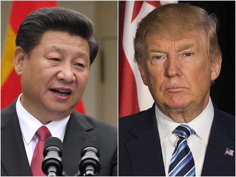 美國總統川普(右)與中國國家主席習近平(左)19日晚間再次進行通話。(資料照)