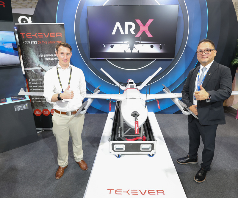 圖為安捷航空與歐洲AI無人機大廠TEKEVER合作，將引進其在烏克蘭戰爭立下戰功的AR3型無人機。