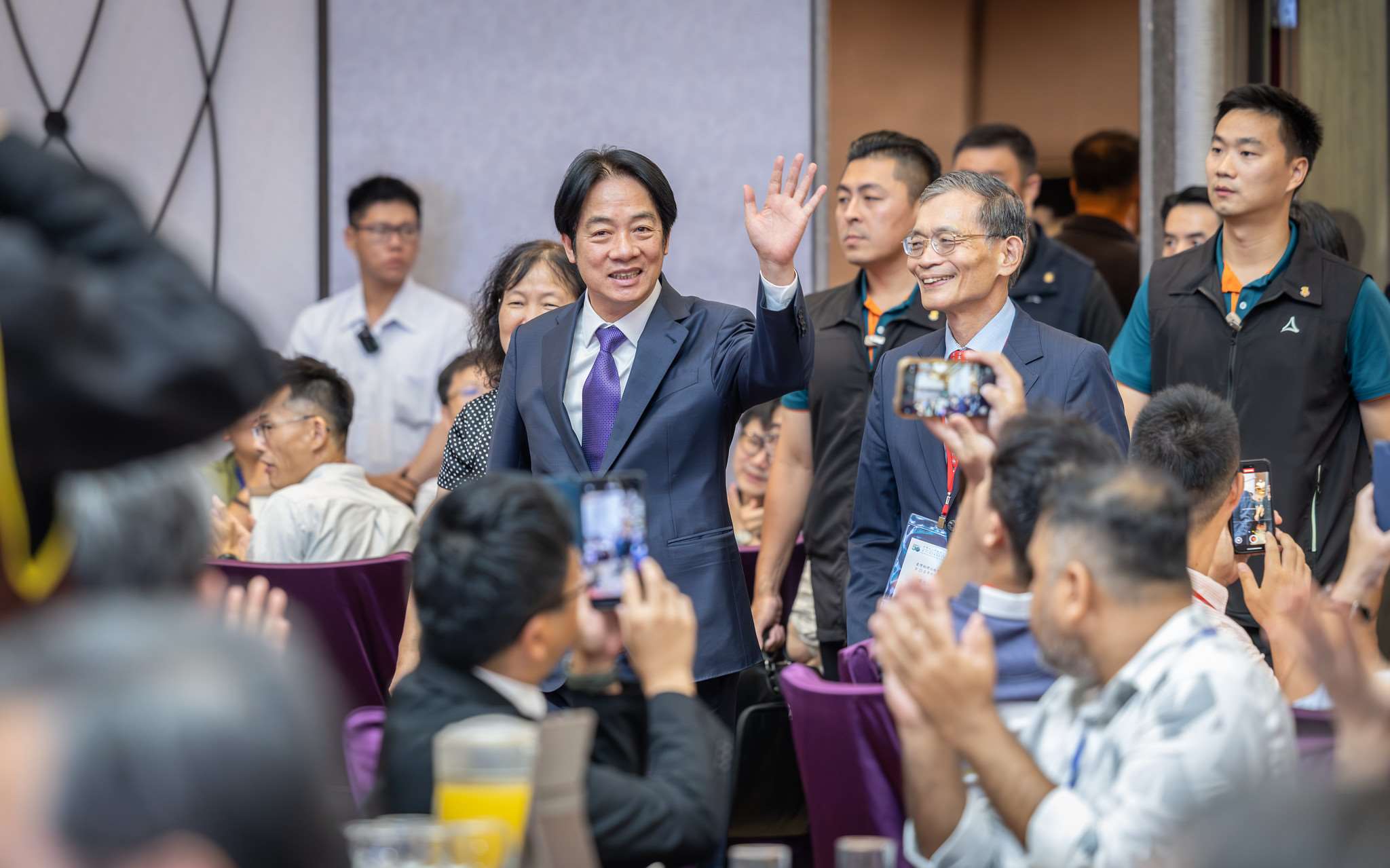台灣物理治療學會50週年晚會6日舉行，賴清德總統以「回娘家」之姿出席。(總統府提供)