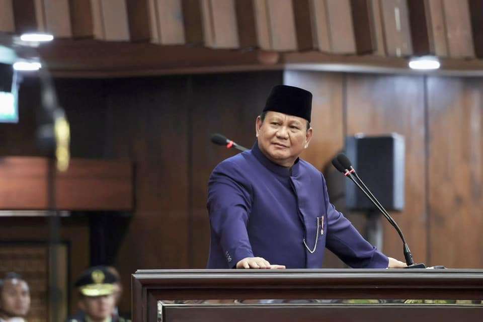 官員表示，印尼總統普拉伯沃(Prabowo Subianto)將如期出席中國舉行的93閱兵典禮。(圖：Prabowo Subianto臉書/檔案照)