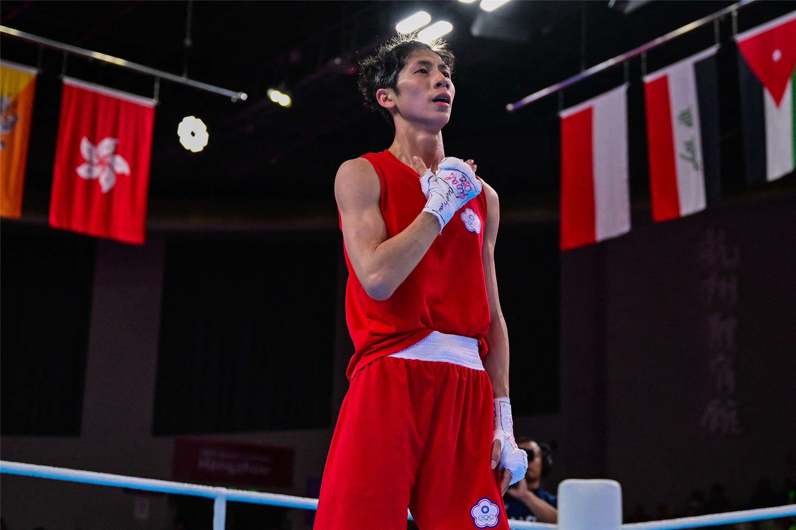 台灣拳擊代表隊1日晚間出發前往英國利物浦，參加世界拳擊聯盟(World Boxing，WB)世界拳擊錦標賽；不過上屆奧運金牌得主林郁婷（圖）確定缺席。 (資料照／AFP)