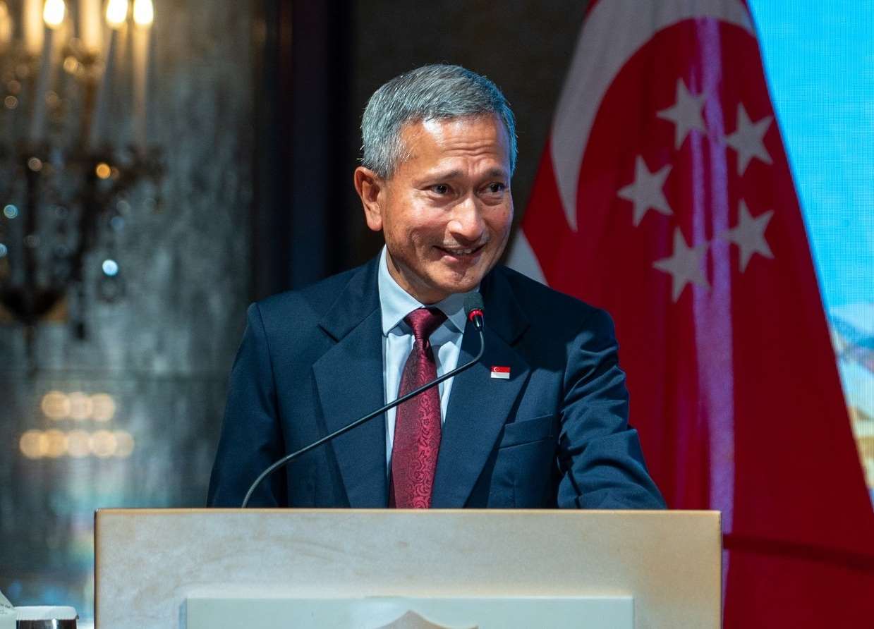 新加坡外交部長維文表示，新加坡將適時、有條件承認巴勒斯坦。(FB@Vivian.Balakrishnan.Sg)