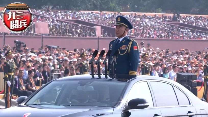 中共九三閱兵總指揮由中部戰區空軍司令員韓勝延中將擔任。(網路圖片)
