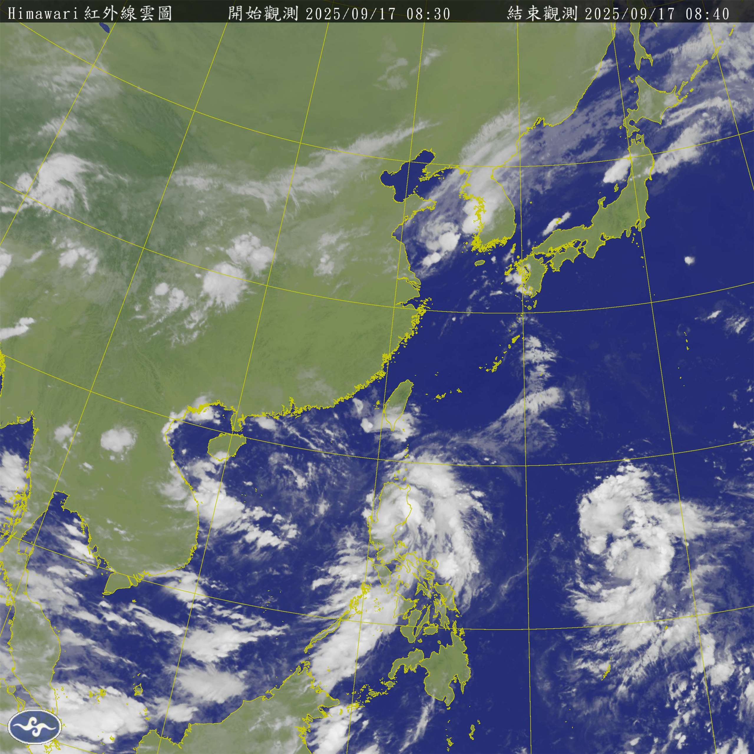 氣象專家吳德榮17日表示，預估18日颱風米塔將生成，加大明天至20日降雨潛勢；另外，在菲律賓東方海面熱帶擾動，成颱機率高達90%，強度強，對台威脅不可小覷。(圖交通部中央氣象署)
