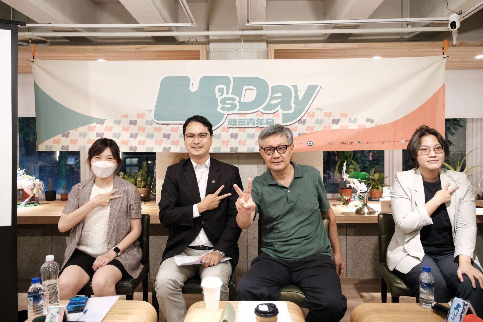 Y’s Day「週三青年日」3 日舉辦「斷開『一中』鎖鏈：台灣國際地位需要怎樣的正常論述？」座談．圖左起：陳玉潔 馬準威 姜皇池 郭玫岑．（台灣智庫）