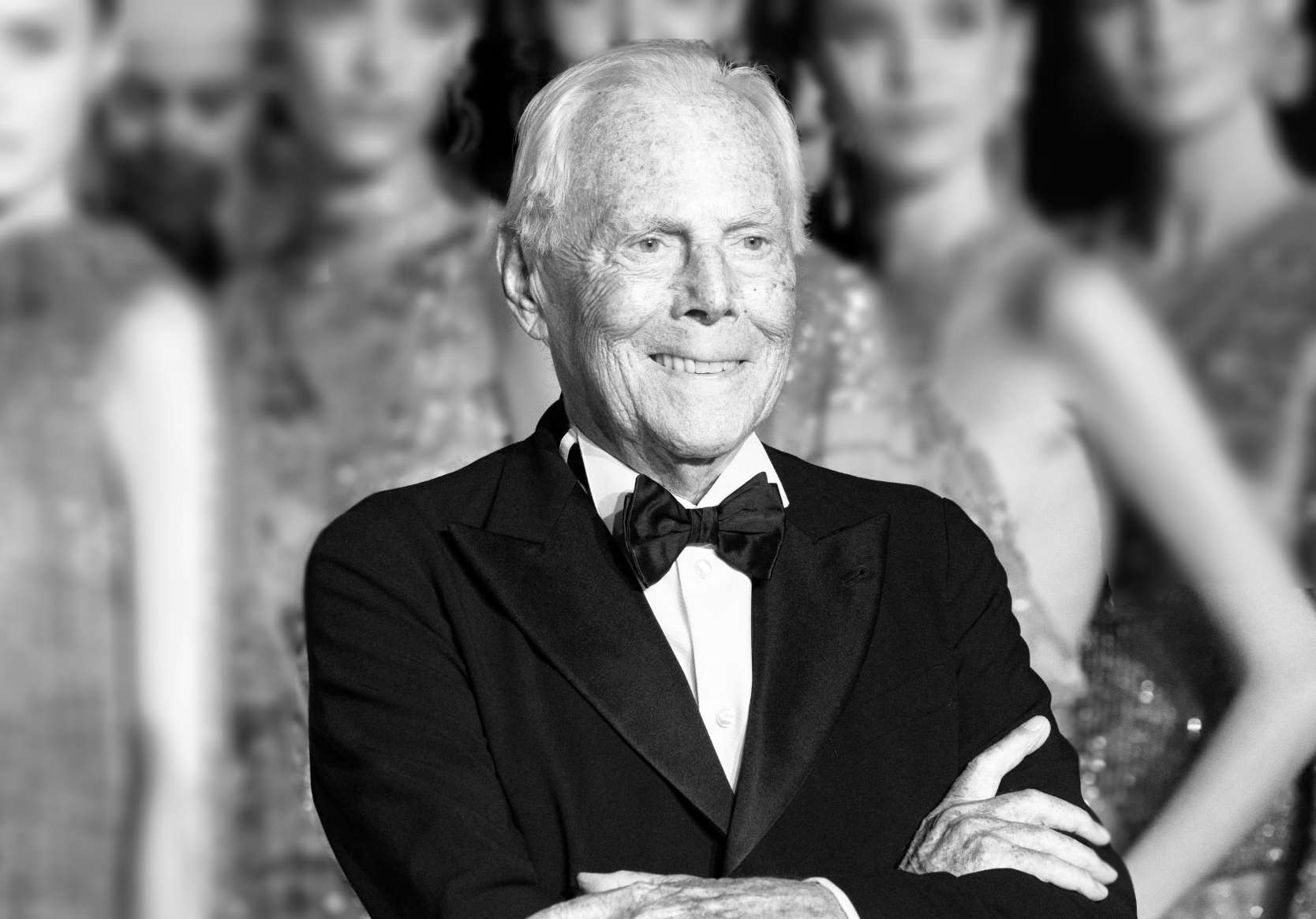 義大利知名服裝設計師亞曼尼（Giorgio Armani）。