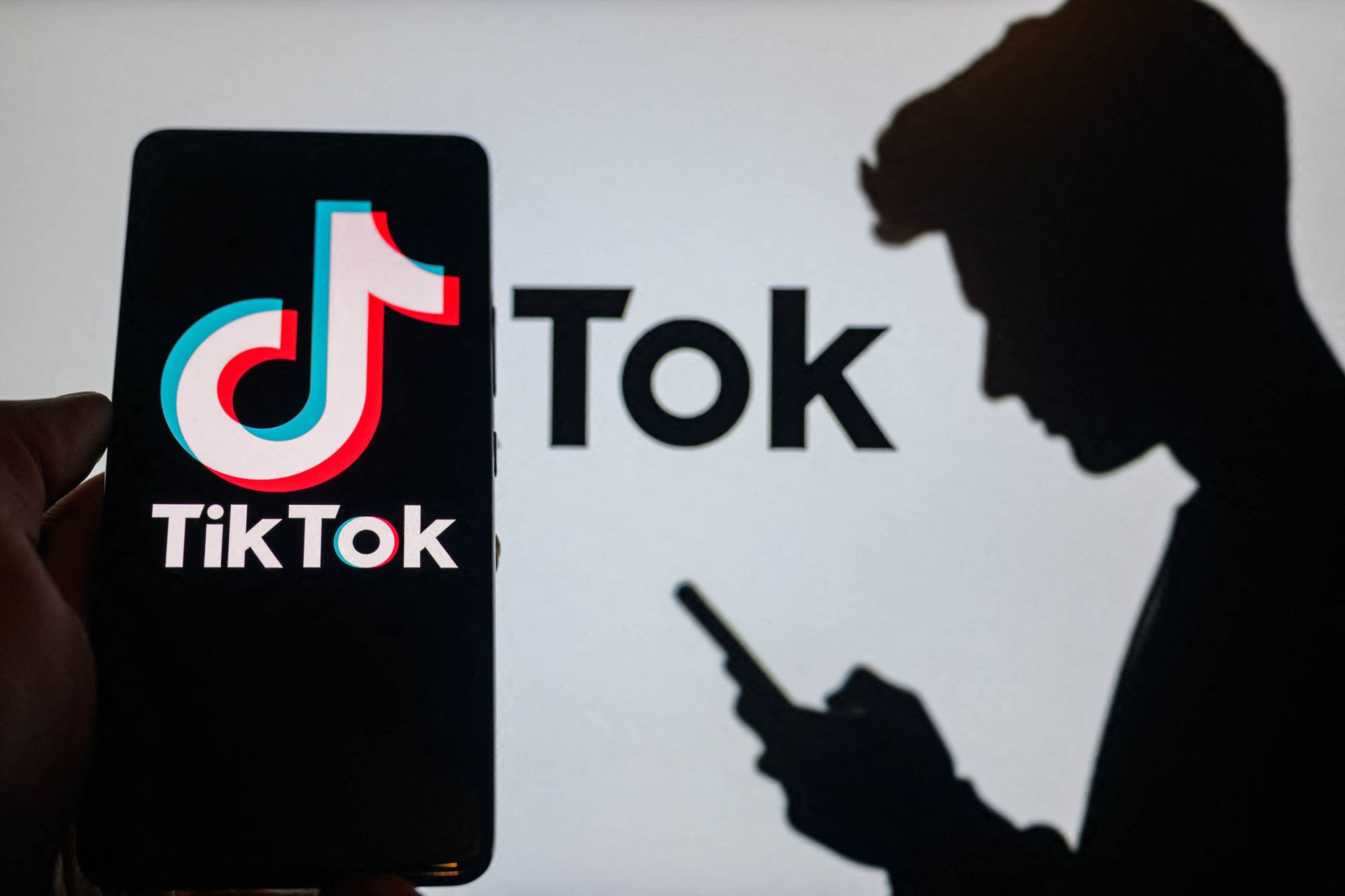 短影音平台TikTok。(AFP)