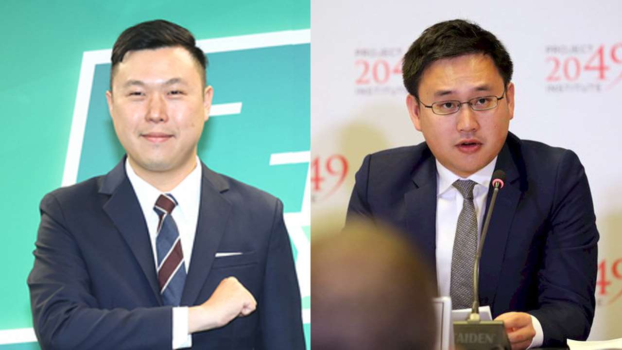 總統府1日發布新國安人事，總統府發言人李問(左)、台北市議員趙怡翔(右)接任國安會副秘書長。資料合成照。(圖：中央社)