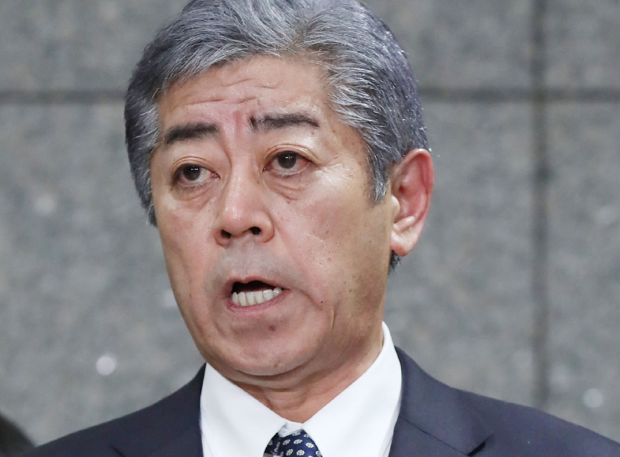 日本外務大臣岩屋毅(Takeshi Iwaya)。(AFP)