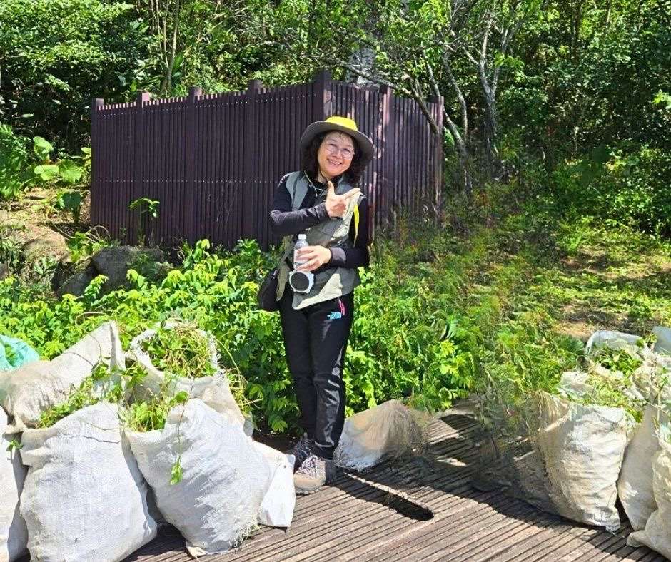 台灣蝴蝶保育學會江艾倫理事長