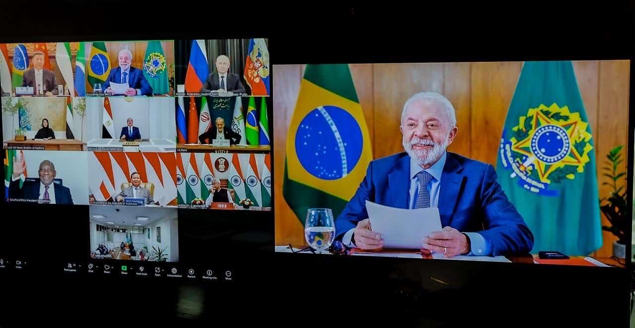 金磚國家11成員國8日舉行線上峰會。 (圖:X@LulaOficial)