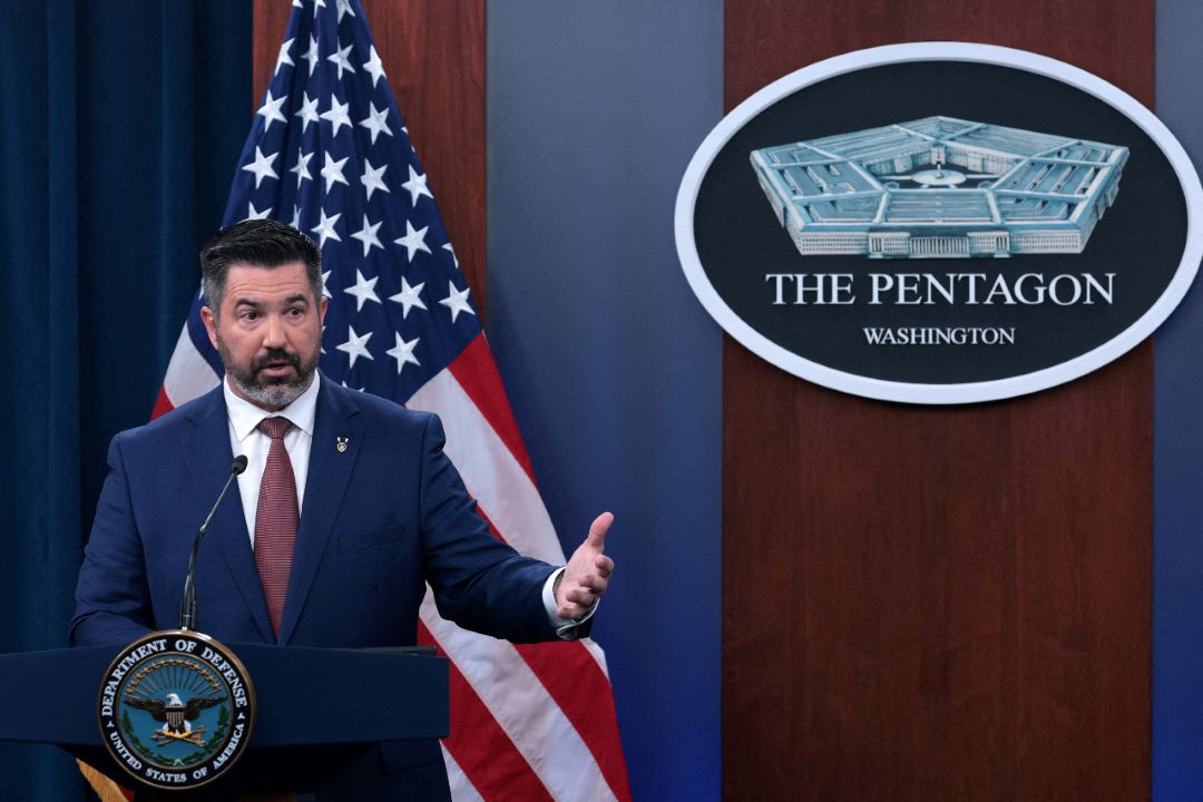 美國國防部首席發言人帕內爾(Sean Parnell)。(AFP)