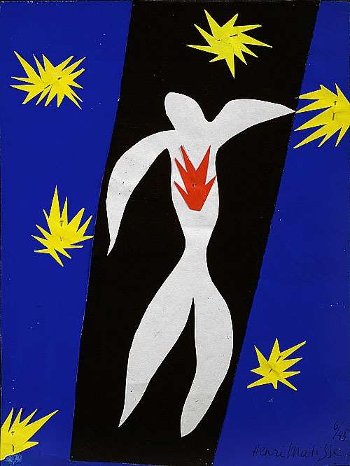 馬諦斯（Henri Matisse）創作之剪紙作品〈伊卡洛斯〉