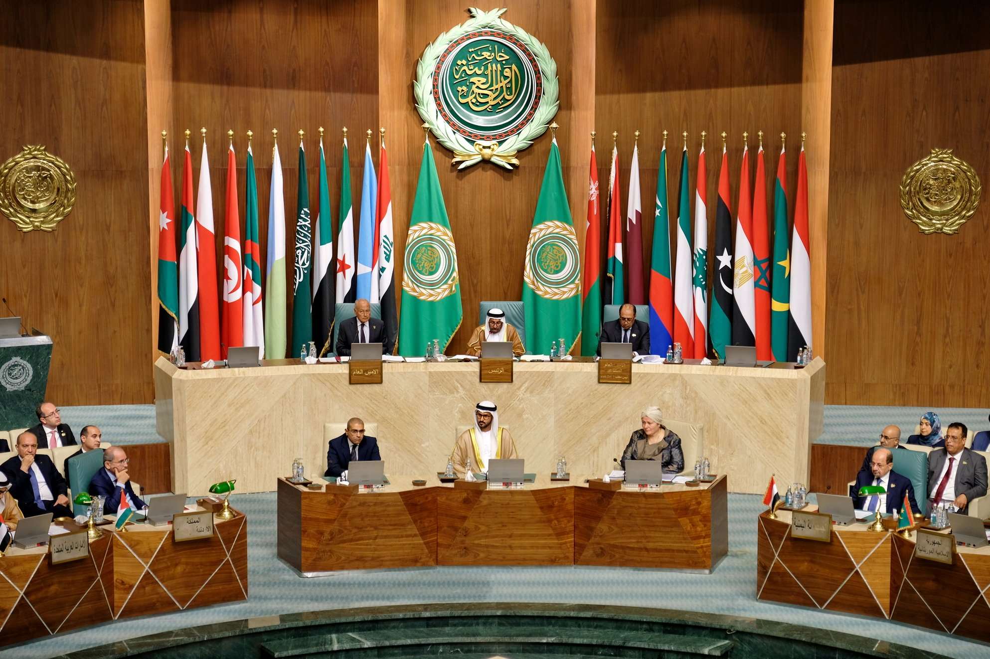 阿拉伯聯盟4日在埃及首都開羅召開外長會議。(X平台)