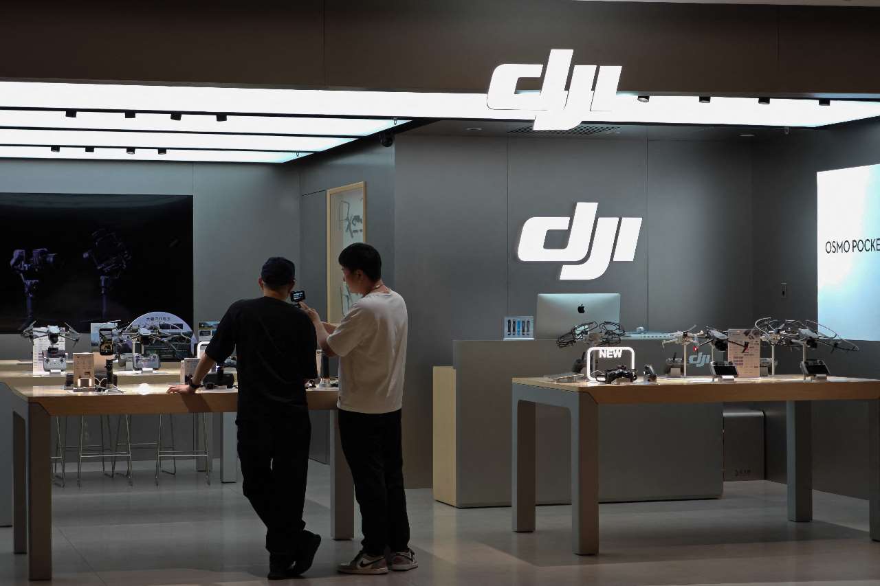 中國無人機大廠大疆科技創新公司(Dji)。(AFP)