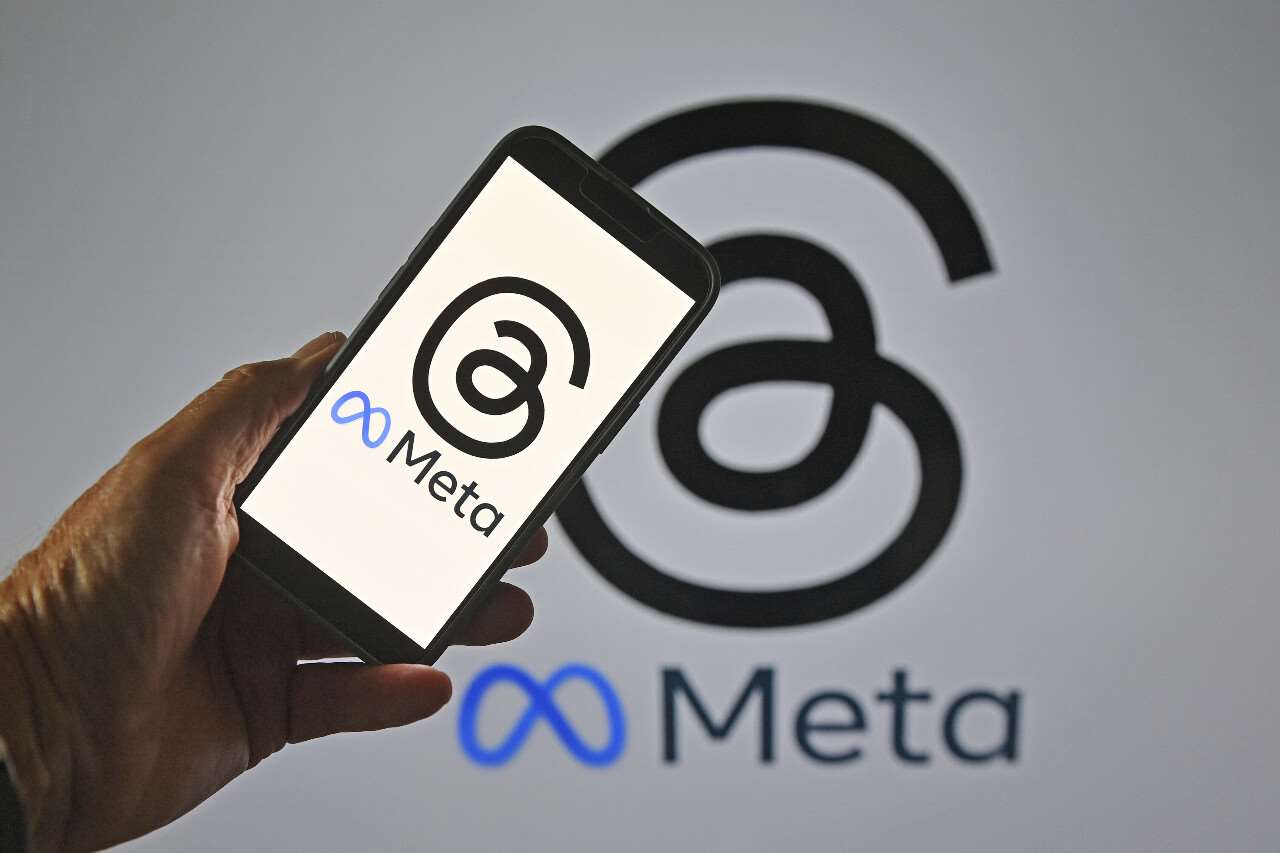 	數發部將Meta的「文字版IG」Threads納入管理。(美聯社/達志影像)