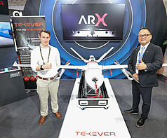 圖為安捷航空與歐洲AI無人機大廠TEKEVER合作，將引進其在烏克蘭戰爭立下戰功的AR3型無人機。