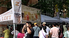 台灣珍珠奶茶節20日在馬里蘭州洛克維爾市登場，吸引大批人潮。
