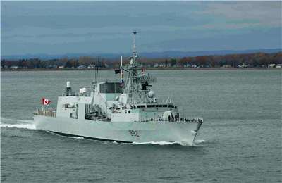 加拿大海軍巡防艦「魁北克市號」(HMCS Ville de Quebec)。 (圖:FB/NCSM.HMCS.VilledeQuebec)