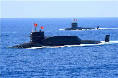中國擴展軍力深入太平洋，在南海和對手對峙、在台灣週遭進行封鎖與入侵演習。示意資料照。