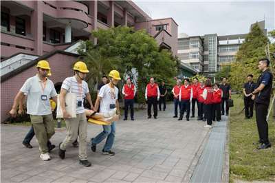 配合「國家防災日」演練，賴清德總統19日前往宜蘭視察大規模震災疏散及應變。(翻攝總統臉書)